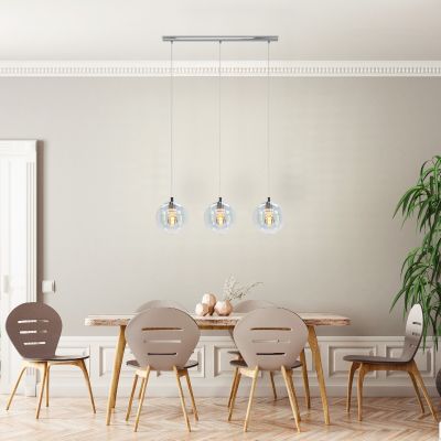 Transparante moderne hanglamp glas, Achek