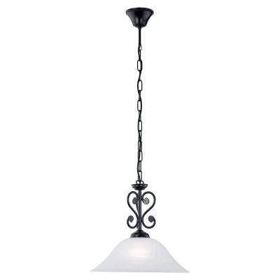 Witte klassieke hanglamp glas, Tesse