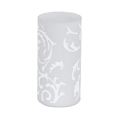 Witte design tafellamp glas, Basken, met schakelaar