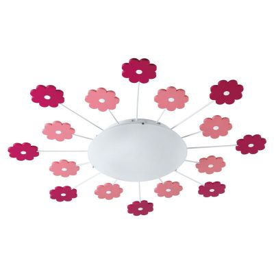 Olle plafondlamp voor kinderkamer leuke bloemetjes  roze