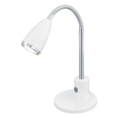 Witte tafellamp metaal, Said, met schakelaar