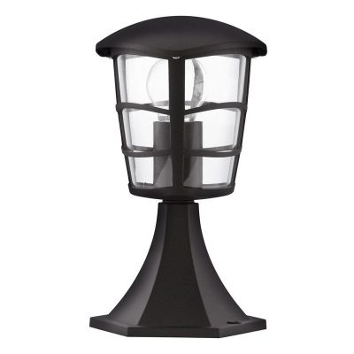 Zwarte moderne buitenlamp kunststof, Inas, IP44