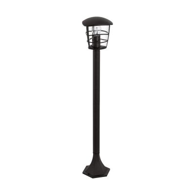 Zwarte moderne buitenlamp kunststof, Inas, IP44