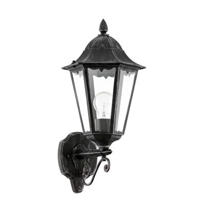 Zwarte klassieke buitenlamp aluminium, Leanna, IP44