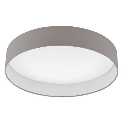 Taupe plafonnière stof, Guido, 24W, 3000K LED