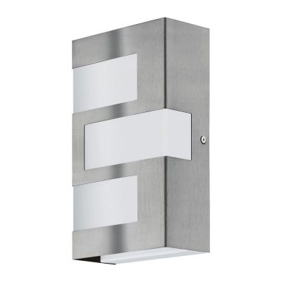 Zilveren moderne buitenlamp kunststof, Maegan, 3W, 3000K LED, IP44