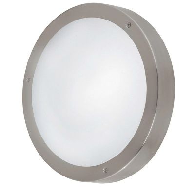 Zilveren buitenlamp glas, Bob, IP44