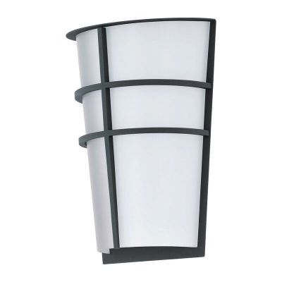 Antraciete moderne buitenlamp kunststof, Bastiaan, IP44