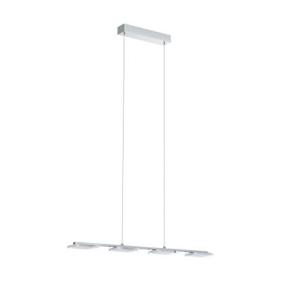 Chromen moderne hanglamp kunststof, Pace, 5W, 3000K LED