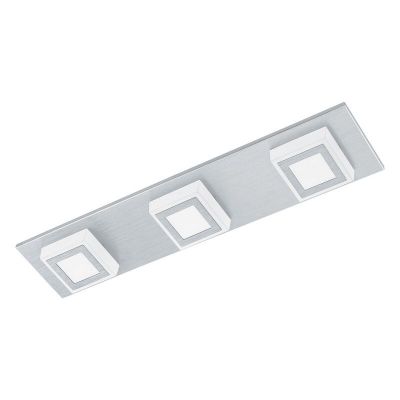 Zilveren moderne plafonnière kunststof, Elsien, 3W, 3000K LED