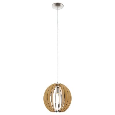 Landelijke hanglamp hout, Bergama