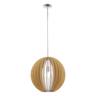 Landelijke hanglamp hout, Bergama
