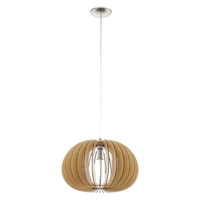 Landelijke hanglamp hout, Bergama