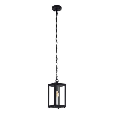 Zwarte industriële buitenlamp staal, Alihan, IP44