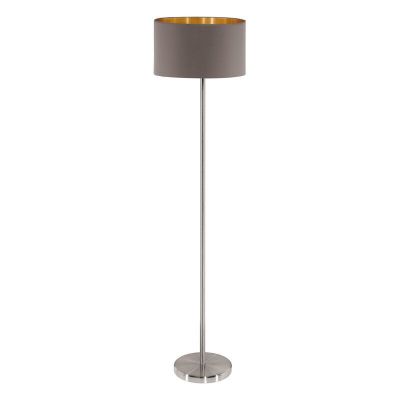Bruine moderne vloerlamp stof, Terme, met schakelaar