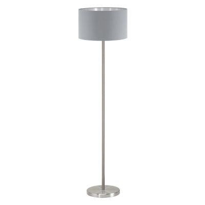 Grijze moderne vloerlamp stof, Terme, met schakelaar