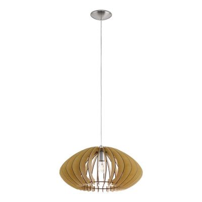 Landelijke hanglamp hout, Bergama