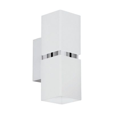 Chromen design up down wandlamp metaal, Annely