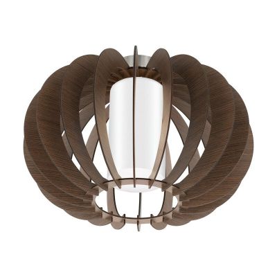 Bruine landelijke plafondlamp hout, Kiran