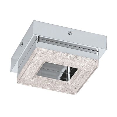 Chromen moderne wandlamp kunststof, Arjo, 4W, 3000K LED