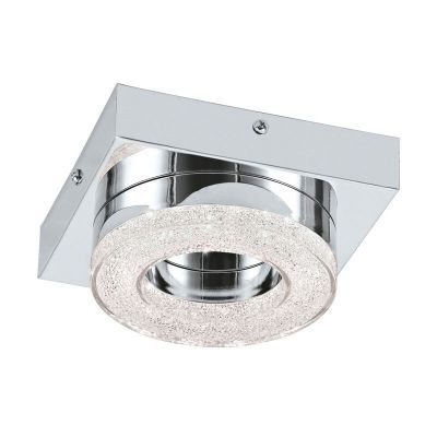 Chromen moderne wandlamp kunststof, Arjo, 4W, 3000K LED