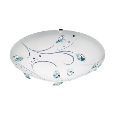Witte plafondlamp glas, Arsalan, 16W, 4000K LED