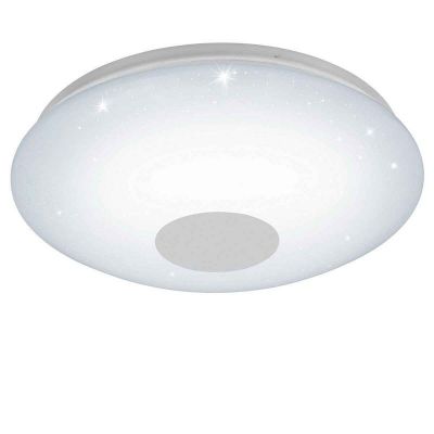 Witte plafondlamp kunststof, Barbera, 30W, warm tot koud wit verstelbare LED