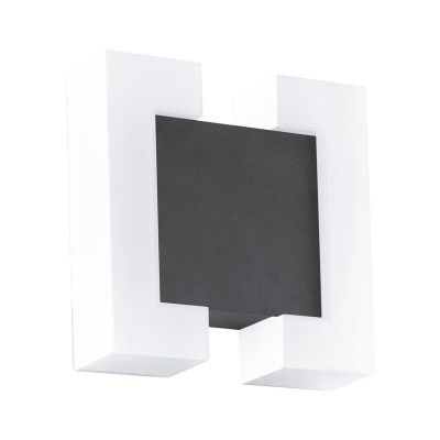 Antraciete buitenlamp kunststof, Bartel, IP44