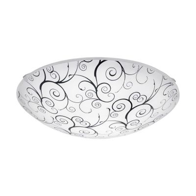 Witte plafondlamp glas, Bennet, 11W, 3000K LED