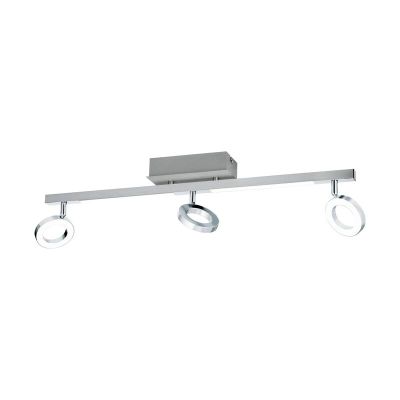 Chromen moderne plafondspot, Madelinde, aluminium, 3w 3000K (warm wit) LED