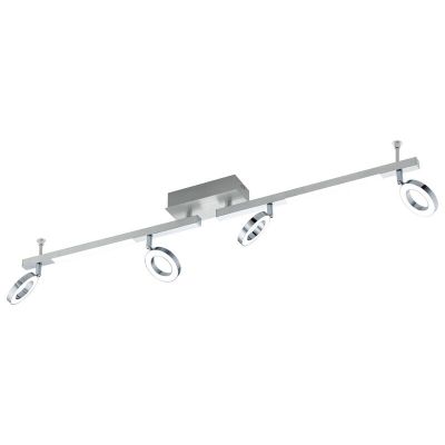 Chromen moderne plafondspot, Madelinde, aluminium, 3w 3000K (warm wit) LED