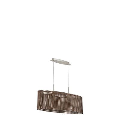 Houten hanglamp bruin, Berry