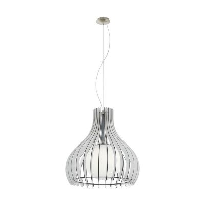 Houten hanglamp wit, Betsy