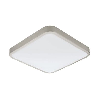 Nikkelen wandlamp kunststof, Beyza, 16W, 3000K LED, IP44