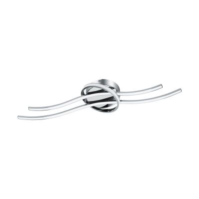 Chromen design plafonniere, Tinus, aluminium, 6w 3000K (warm wit) LED
