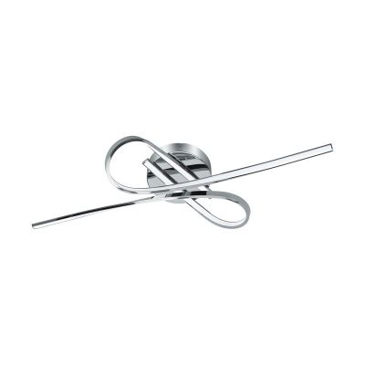 Chromen design plafonniere, Tinus, aluminium, 10w 3000K (warm wit) LED