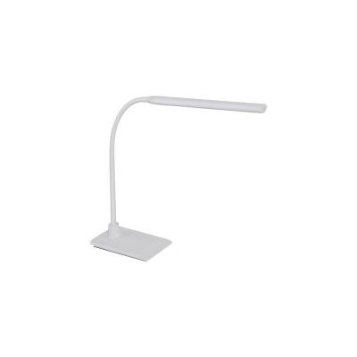 Witte moderne bureaulamp kunststof, Brennan, 5W, 4000K LED, met touchdimmer