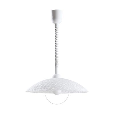 Witte moderne hanglamp glas, Broer