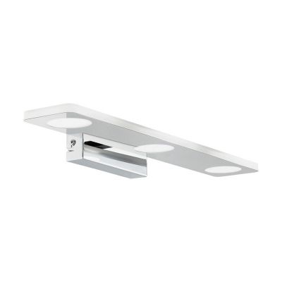 Chromen moderne wandlamp kunststof, Jan, 5W, 3000K LED, IP44