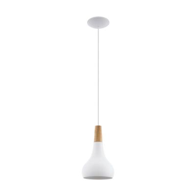 Witte hanglamp staal, Tjebbe