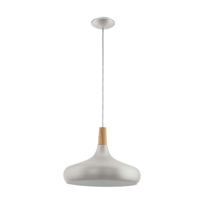 Zilveren hanglamp staal, Tjebbe