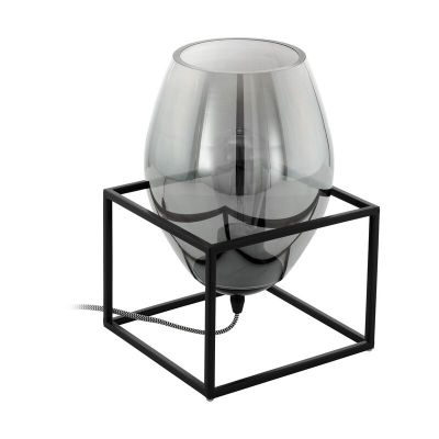 Zwarte design tafellamp, Josephus, staal