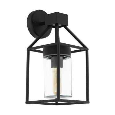 Moderne buiten wandlamp Riff Gegalvaniseerd Staal Zwart