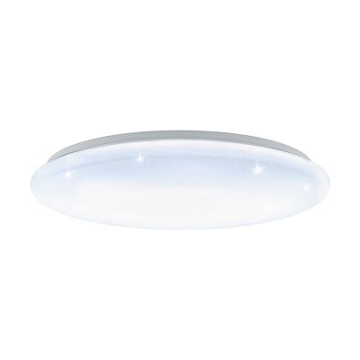 Witte plafonnière staal, Patryk, 40W, white switch LED
