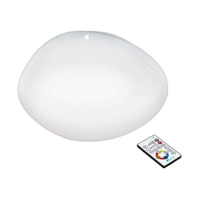 Witte plafonniere Tyrell, staal, met verstelbare lichtkleur