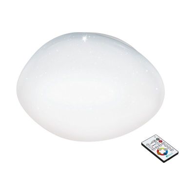 Witte plafonniere Tyrell, staal, met verstelbare lichtkleur