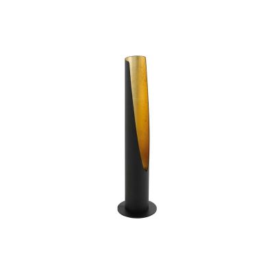 Zwarte moderne tafellamp, Aloysius, staal