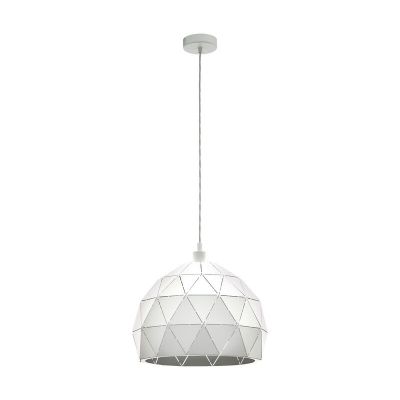 Witte moderne hanglamp staal, Silva