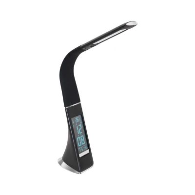 Zwarte moderne bureaulamp kunststof, Malissa, 3W, 5000K LED, met schakelaar