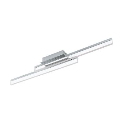 Chromen moderne plafondlamp aluminium, Michelle, 10W, 3000K LED, IP44